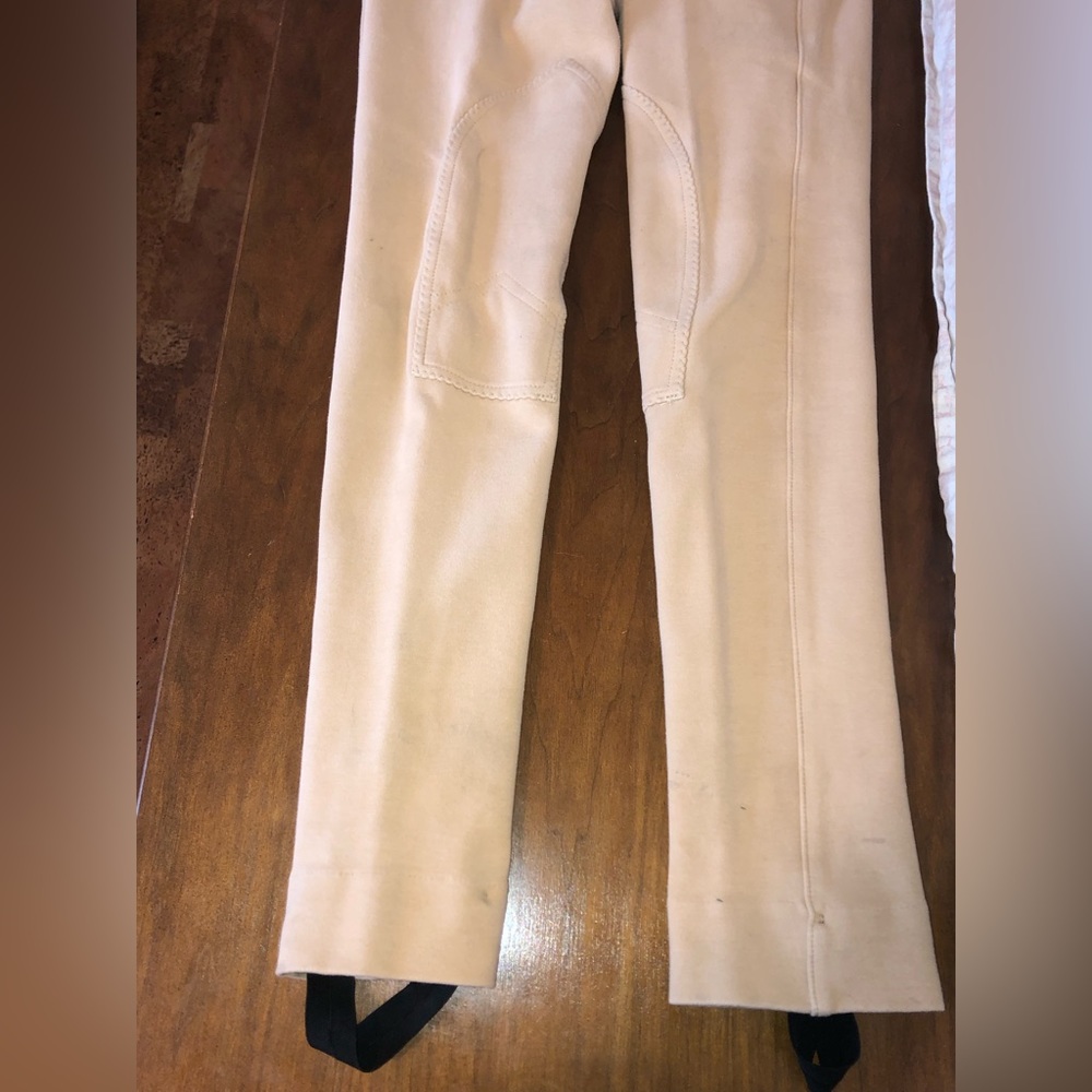 Saxon Kids Beige Riding Breeches - size Child = C16 - Picture 7 of 15